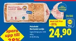 Lidl Polarbröd Norrlands Leväjn, Pris i appen erbjuda