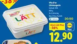 Lidl Vita D’or Lättmargarin, Pris i appen erbjuda