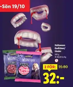 Lidl Halloween Godisben/ tänder, SEK 32 erbjuda