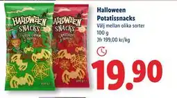 Lidl Halloween Potatissnacks, SEK 19.9 erbjuda