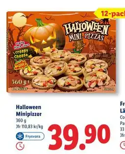 Lidl Halloween Minipizzor, SEK 39.9 erbjuda