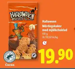 Lidl Halloween Mördegskakor med mjölkchoklad, SEK 19.9 erbjuda