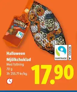 Lidl Halloween Mjölkchoklad, SEK 17.9 erbjuda