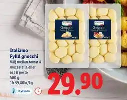 Lidl Italiamo Fylld gnocchi, SEK 29.9 erbjuda