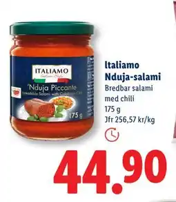 Lidl ltaliamo Nduja-salami, SEK 44.9 erbjuda