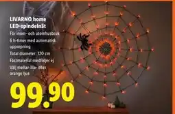 Lidl LIVARNO home LED-spindelnät, SEK 99.9 erbjuda