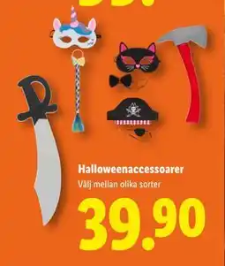 Lidl Halloweenaccessoarer, SEK 39.9 erbjuda