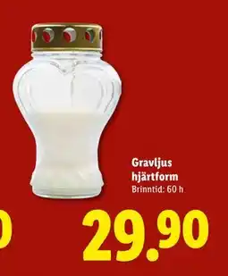 Lidl Gravljus hjärtform, SEK 29.9 erbjuda