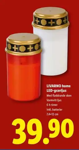 Lidl LIVARNO home LED-gravljus, SEK 39.9 erbjuda