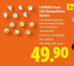 Lidl LIVARNO home LED-fönsterklistermärken, SEK 49.9 erbjuda