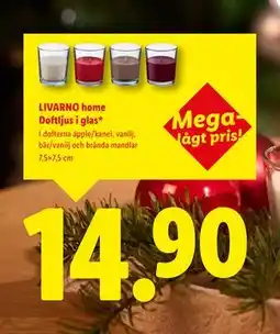 Lidl LIVARNO home Doftljus i glas*, SEK 14.9 erbjuda