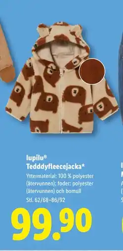 Lidl lupilu Tedddyfleecejacka, SEK 99.9 erbjuda