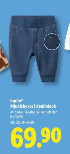 Lidl lupilu Mjukisbyxor i denimlook, SEK 69.9 erbjuda