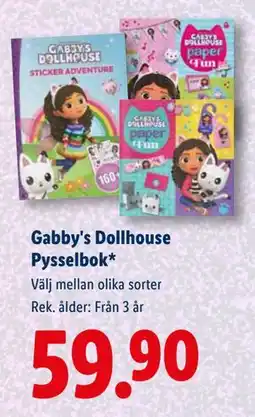Lidl Gabby's Dollhouse Pysselbok, SEK 59.9 erbjuda
