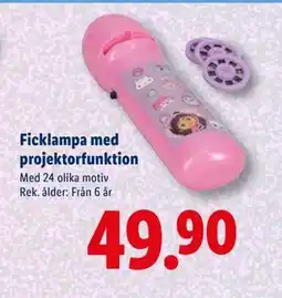 Lidl Ficklampa med projektorfunktion, SEK 49.9 erbjuda