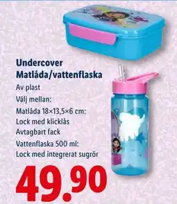 Lidl Undercover Matlåda/vattenflaska, SEK 49.9 erbjuda