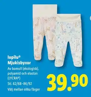 Lidl lupilu Mjukisbyxor, SEK 39.9 erbjuda