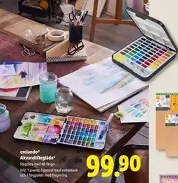 Lidl crelando Akvarellfärglåda, SEK 99.9 erbjuda