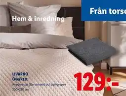 Lidl LIVARNO Överkast, SEK 129 erbjuda