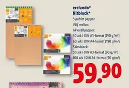 Lidl crelando Ritblock, SEK 59.9 erbjuda