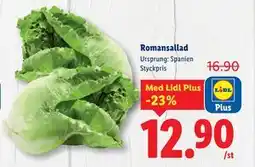 Lidl Romansallad, Pris i appen erbjuda