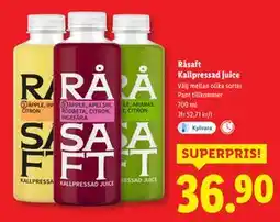 Lidl Råsaft Kallpressad juice, SEK 36.9 erbjuda