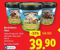Lidl Ben & Jerry’s Glass, SEK 39.9 erbjuda