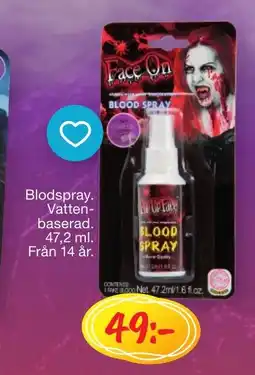 Leklust Blodspray. erbjuda