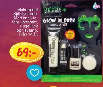 Leklust Makeupset Självlysande. erbjuda