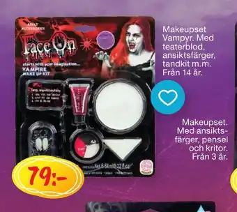 Leklust Makeupset Vampyr. erbjuda