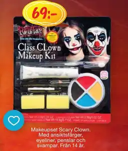 Leklust Makeupset Scary Clown. erbjuda