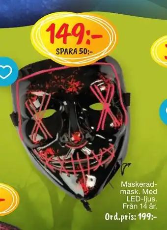 Leklust Maskerad- mask. erbjuda