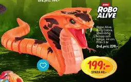 Leklust Zuru robo alive. king cobra. erbjuda