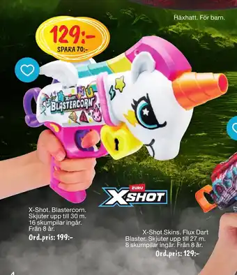 Leklust X-Shot Skins. Flux Dart Blaster. erbjuda