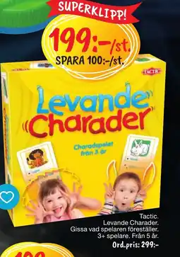 Leklust Tactic. Levande Charader. erbjuda