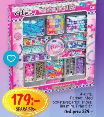 Leklust 4-girlz. Pärlset. erbjuda