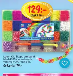 Leklust Loom Kit. Skapa armband. erbjuda