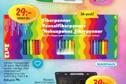 Leklust Kärnan. Fiberpennor. erbjuda