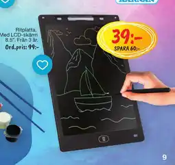 Leklust Ritplatta. Med LCD-skärm 8.5". Från 3 år. erbjuda