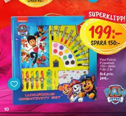 Leklust Paw Patrol. Pysselset. 100+ delar. Från 3 år. erbjuda