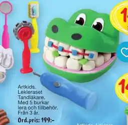 Leklust Artkids. Lekleraset Tandläkare. erbjuda