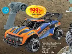 Leklust Radiostyrd Jeep Racing. erbjuda