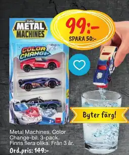 Leklust Metal Machines. Color Change-bil. erbjuda