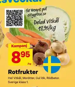 City Gross Rotfrukter, SEK 8.95 erbjuda