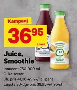 City Gross Juice, Smoothie, SEK 36.95 erbjuda