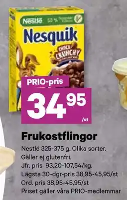 City Gross Frukostflingor, Pris i appen erbjuda
