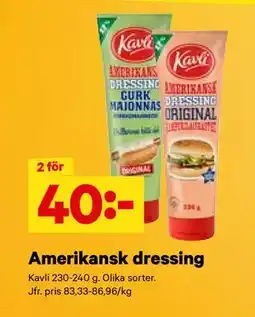 City Gross Amerikansk dressing, SEK 40 erbjuda