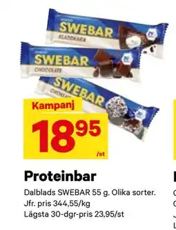 City Gross Proteinbar, SEK 18.95 erbjuda