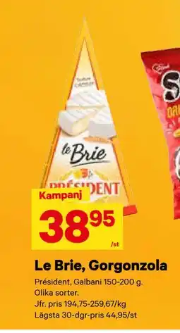 City Gross Le Brie, Gorgonzola, SEK 38.95 erbjuda