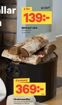 City Gross Björkved i säck, SEK 139 erbjuda